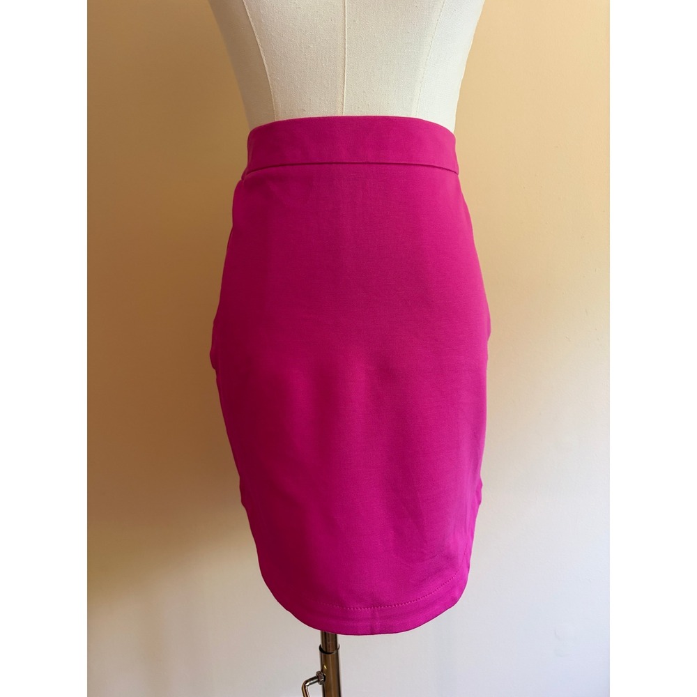 Trina Turk‎ Pink Curved Hem Mini Pencil Skirt Womens 0 Excellent